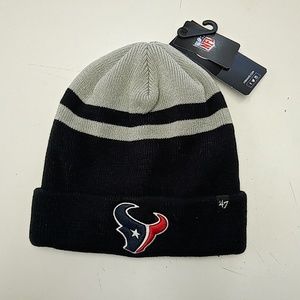 Houston Texas beanie blue and Gray